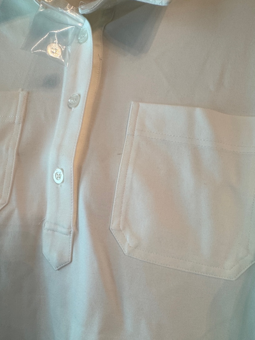 SSYS Emilia Collared Front Pocket Top Ivory Small NWOT - Picture 4 of 8